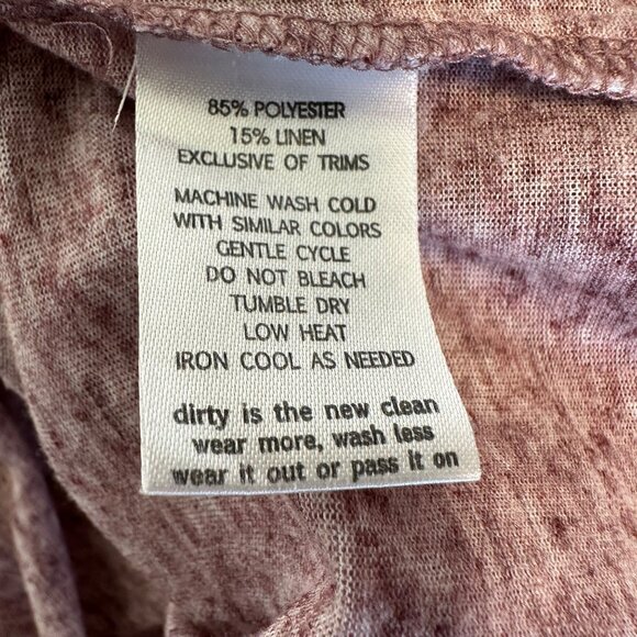 Toad&Co. Womens Medium Ember 3/4 Sleeve Tee Shirt - Linen & Polyester Blend - Picture 7 of 8